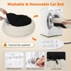 JOEJOY Temperature Control Heated Cat Bed, Removable Plush Cover with Heating Pad, Even Heat Distribution Mat for Senior Cats & Kittens - 4 of 4