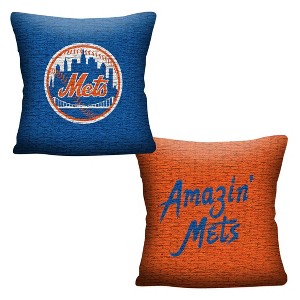 MLB New York Mets Invert Throw Pillow - 1 of 3