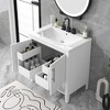 TiramisuBest 30" Bathroom Vanity with Sink, Modular Sectional Sofa with Storage, Sideboard Buffet Style Design for Living Room - 4 of 4