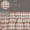 Annie Buffalo Portabella Check Ruffled Prairie Short Panel Set of 2 63x36x18 VHC Brands - 4 of 4