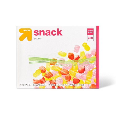 Great Value Zipper Square Snack Bags Value Pack of 2