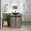 ELECWISH Bathroom Vanity, 24 Inch Barn Door Farmhouse Style Bathroom Vanity, Sliding Door Small Bathroom Vanity Set - 2 of 4