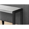 Monarch Specialties Accent Table Side End Narrow Small 2 Tier Living Room Bedroom Metal Laminate Grey Black Contemporary Modern - 3 of 4