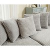111" Corduroy Oversized L-Shaped Sectional Sofa with Right Chaise & 8 Pillows - 4 of 4