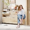 RISOKEYS Freestanding Shoe Storage Cabinet with 4 Flip Drawers,and doors shoe cabinets with Metal Legs & 2 Open Shelves for Entryway， - 2 of 4