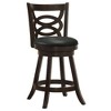 Counter Height Swivel Stools with Upholstered Seat and Backrest, Ideal for Kitchens and Dining Areas (Set of 2) - 3 of 4
