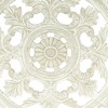 Moda Furnishings White Square Handcrafted Wooden Wall Hanger 36"x36" Elegant Home Decor - 3 of 4