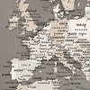 Home Magnetics World Map - XL Taupe Tones - 2 of 3