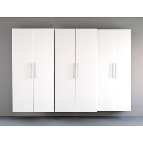 3pc 102 Hangups Storage Cabinet White, Target Garage Storage Cabinets