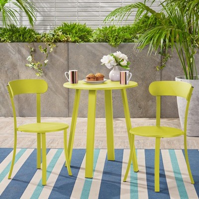 Maggift Outdoor Patio Seating Sets, Unique Design, Ideal for Conversations, Perfect for Gardens and Living Spaces, Yellow, 16.75"*18.25"*30.5"
