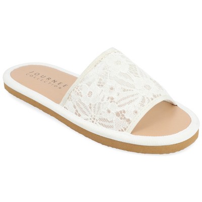Journee Collection Womens Eniola Slide Flat Sandals