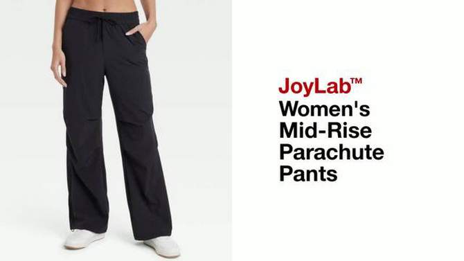 Women's Mid-Rise Parachute Pants - JoyLab™, 2 of 5, play video