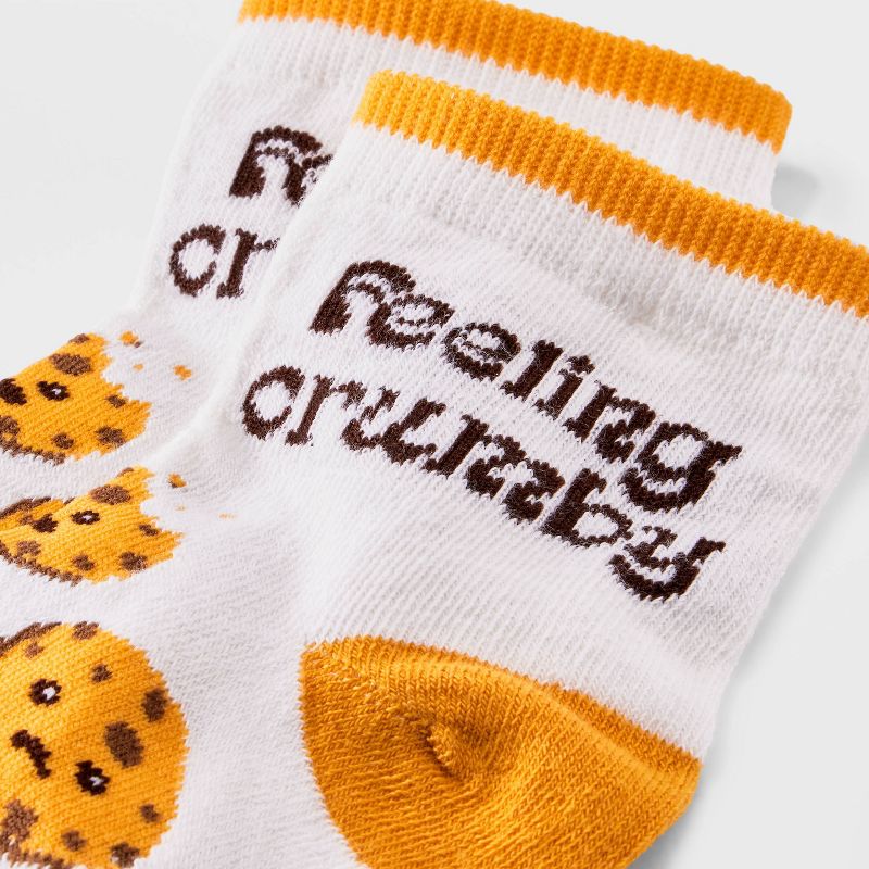 Women&#39;s &#39;Feeling Crumby&#39; Cookie Ankle Socks - Xhilaration&#8482; Ivory/Gold 4-10, 3 of 4