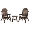 vidaXL Garden Lounge Set Burned Solid Spruce Wood Large Durable - 2 of 4