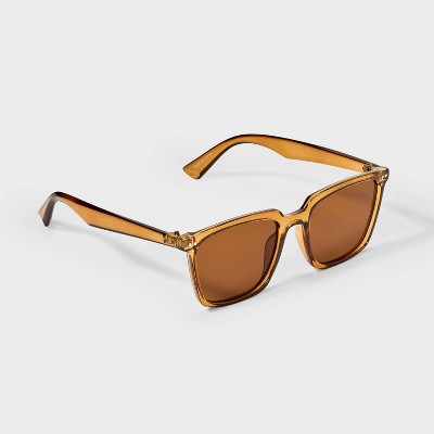 Men's Angular Surf Sunglasses - Goodfellow & Co Brown - image 2