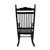 VYNXARIA Elegant Black Wooden Porch Rocker Chair for Relaxation - Classic Design,Comfortable Seating£¬without mat - 4 of 4