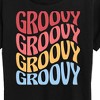 Women's - Instant Message - Wavy Groovy Stacked Short Sleeve Graphic T-Shirt - 2 of 4