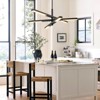 Rennnsan Elluin 34"W Tiered Sputnik Industrial LED Dimmable Chandelier in Black - 4 of 4