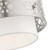 Livex Lighting Calinda 1 - Light Semi-Flush Mount in  Brushed Nickel - 4 of 4