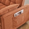 CAVINAS Futon Sofa Couch Pullout Bed, 3 in 1 Convertible Sleeper Sofa Bed, Loveseat Sofa,  Couches for Living Room with Backrest, Toss Pillow, Pocket - 4 of 4