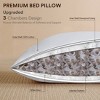 Inhand White Goose Down Feather Pillows, Hotel Collection Bed Pillows, Medium Firm Soft Support Pillow with 100% Cotton Fabric - 3 of 4