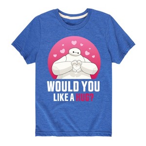 Boys' - Disney - Big Hero 6 Baymax Would You Like A Hug Short Sleeve Graphic T-Shirt - 1 of 4