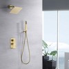 Sumerain Rain Shower System Brushed Brass Shower Faucet Complete Set with 8" Shower Head and Trim - 3 of 4