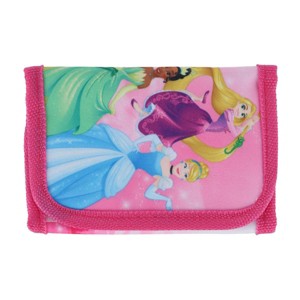 Textiel Trade Kid's Disney Princess Hook and Loop Tri-Fold Wallet - 1 of 3
