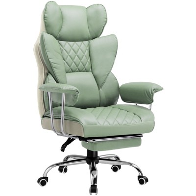 GTRACING Big and Tall Chair, Ergonomic Office Chair, Outward Fixed Soft Armrests and Footrest