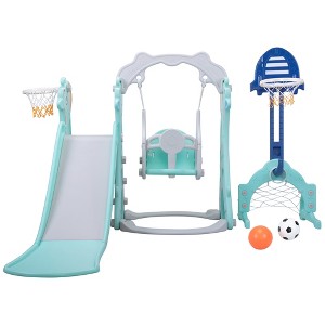 Dexmalle 5 in 1 Slide and Swing Playing Set - 1 of 4