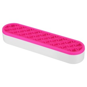 Unique Bargains Silicone Diamond Painted Pen Makeup Brush Pencil Organizer - 1 of 4