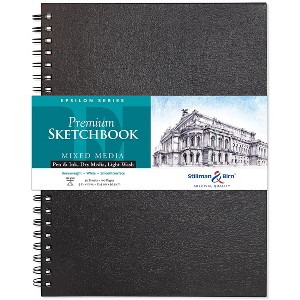 Stillman & Birn Epsilon Series - Wirebound Sketchbook - Portrait 9 x 12 - 150gsm White Paper - 1 of 2