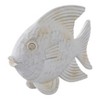 Sagebrook Home Creative Fish Sculpture for Living Room, Bedroom or Office Decor, Whitewash - 2 of 4