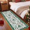 Christmas Area Rugs for Living Room Xmas Tree Snowman Festive Decor Rug Washable Area Rug Soft Low Pile Non-Slip Rug - 2 of 4