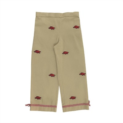 Girl University Of Arkansas Collegiate Hand Embroidered Pants - Vive La Fete