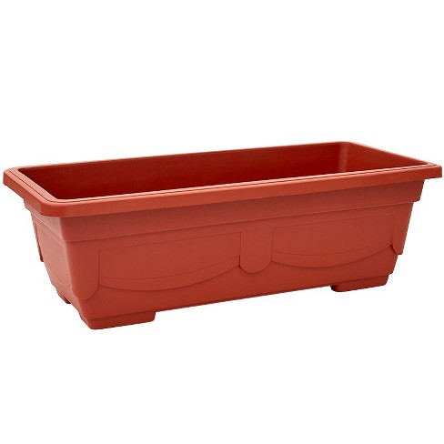 The Lakeside Collection Terracotta-style Window Box Planter : Target