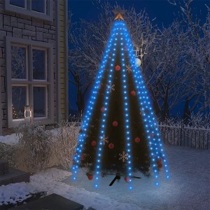 vidaXL Christmas Tree Net Lights with 250 LEDs Blue 98.4" - 1 of 4