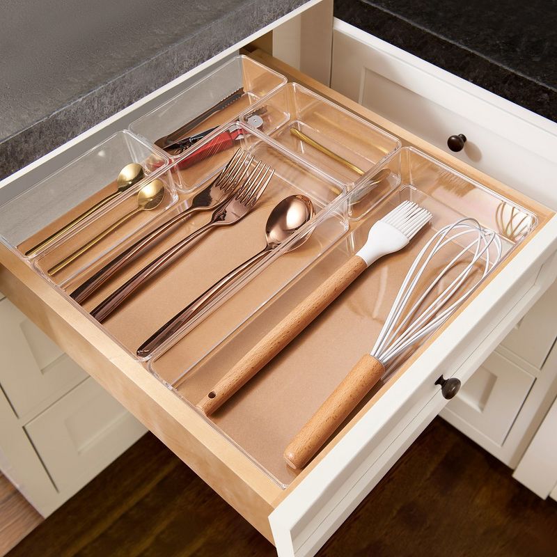 Sorbus 5-Piece Kitchen Drawer Organizer Set - Great Organization Solution for Any Kitchen Drawer (3 Small, 1 Medium, 1 Large), 3 of 8