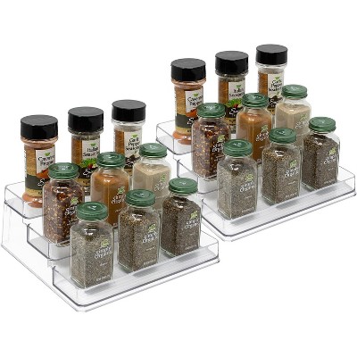 Sorbus 2 Pack 3-Tier Spice Rack Organizers - Clear Organizers for Pantry, Kitchen & More — фото 3