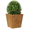 vidaXL Garden Planter Set of 2 Natural metal, Rust develops over time. - 4 of 4