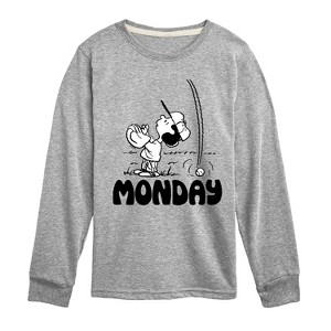 Boys' - Peanuts - Lucy Monday Long Sleeve Graphic T-Shirt - 1 of 4