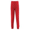 Hudson Baby Infant Girl Cotton Pajama Set, Red Truck Bows - 4 of 4