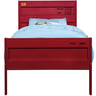 Mission-Inspired Blue Full Bed with Wood & Metal Frame