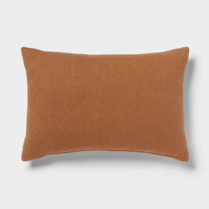 Oblong Boucle Color Blocked Decorative Throw Pillow - Threshold™, 1 of 12