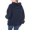 Women's faux-shearling Hooded Zipper Jacket - ZENANA - 3 of 3