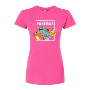 Women's - Pokémon - Team Pokémon Fitted Graphic T-Shirt - 1 of 3