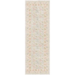 Nourison Botanical Washables Bordered Indoor Flatweave Rug - 1 of 4