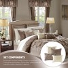 24 Pcs Essentials RIAB Faux Silk Bedding Set, Luxury Lavish Tufted Detailed Comforter for All Season, Solid Royal Style Traditional Prime Cozy Bed Set - 2 of 4