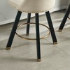Resenkos Counter Bar Stools, Counter Stool,Set of 2,Bar Chair with Back Pull Point Design,360 Degree Rotation Beige - 2 of 4