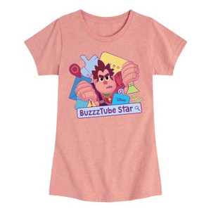Girls' - Disney - BuzzTube Star Fitted Short Sleeve Graphic T-Shirt - 1 of 4